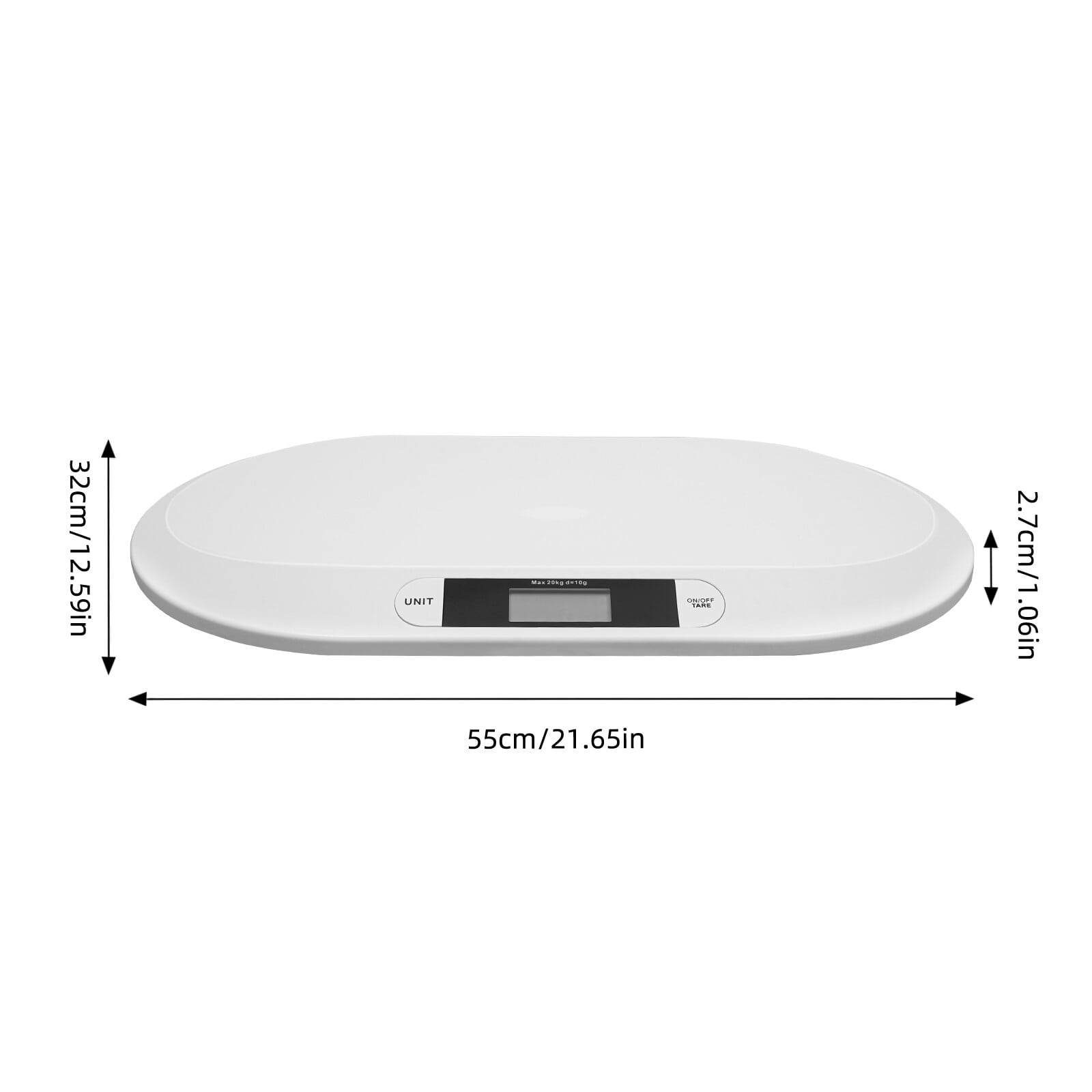 Digital Electronic Scale Veterinary Animal Weight Pet Dog Cat Weighing Scale 44lb/20kg