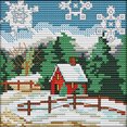 thumbnail image 1 of Kit Punto Cruz Invierno Impreso 14 Quilates Con Hilo Algodón Ecológico Y Bordado (F721), 1 of 9