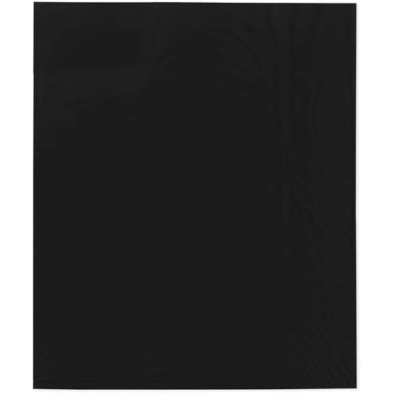 Plymor 15" x 18" (Pack of 100), Black 2 Mil Flat Open Plastic Poly Bags