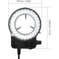 thumbnail image 2 of Microscopio de cuerpo electroóptico, anillo de luz LED, fuente de luz de microscopio, foco de brillo ajustable, anillo de luz blanco, negro, UE, 220V Kuyhfg Sin marca, 2 of 5