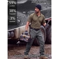 thumbnail image 7 of liyiyiyia Fleece Lined Pants Men Cargo Hiking Work Warm Pants Ripstop Outdoor Winter Pants with Multi Pockets, 7 of 7