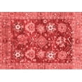 thumbnail image 1 of Ahgly Company Machine Washable Indoor Rectangle Abstract Red Modern Area Rugs, 4' x 6', 1 of 4