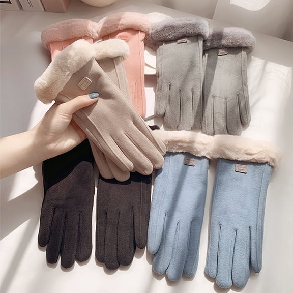 Womens Gloves Winter Touch Screen Texting Phone Windproof Gloves for Women Fleece Lined Thick Warm Gloves