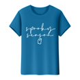 thumbnail image 1 of NMMUED T-Shirts d'Halloween Hauts de Sortie pour Femmes T-Shirt Squelette Tunique à Manches Courtes pour Femmes T-Shirts Décontractés pour Femmes T-Shirts Graphiques d'Halloween Hauts d'Halloween pour Femmes Bleu Foncé TTG, 1 of 4