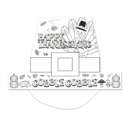 Way to Celebrate Kids Thanksgiving Headpiece, 8 ct