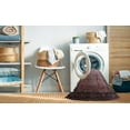 thumbnail image 2 of Ahgly Company Machine Washable Indoor Rectangle Industrial Modern Chestnut Brown Area Rugs, 7' x 10', 2 of 7