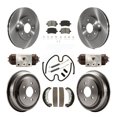 thumbnail image 1 of Transit Auto Front Rear Disc Brake Rotors Semi-Metallic Pads and Drum Kit (9Pc) for Car Chevrolet HHR K8S-102219, 1 of 11