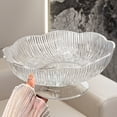 thumbnail image 5 of Modern Plastic Fruit Bowl for Kitchen Counter, Acrylic Fruit Holder Stand, Elegant Storage for Fruits Vegetables Snacks & Home Decor, 1 Pcs, 9.8x4.3", 5 of 9