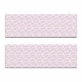 thumbnail image 2 of Geometric Circle Bench Cushion Set of 2, Pastel Toned Feminine Circular with Spherical Dots Spread Art, Standard Size Foam Pad and Decorative Cover, Pink Violet, by Ambesonne, 2 of 4