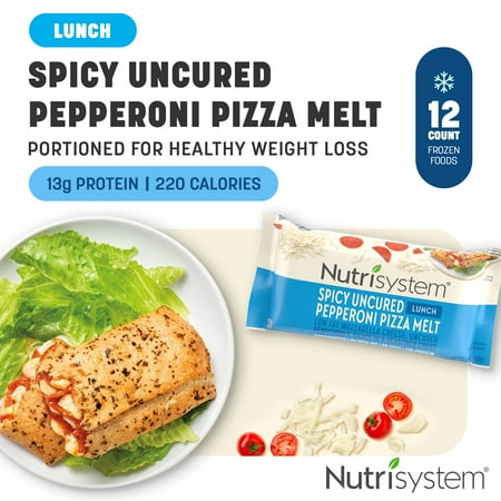 Nutrisystem Frozen Spicy Uncured Pepperoni Pizza Melt with Marinara and Mozzarella, 12 Count