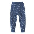 thumbnail image 6 of HOMADLES Toddler Boys Athletic Joggers Pants Fashion Print StretchComfortable Outdoor Drawstring Casual Pants A Blue 120/5T, 6 of 6
