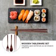 thumbnail image 6 of WHAMVOX  3 Pcs/Set Kitchen Fork Spoon Spoons Wooden Tableware Travel, 6 of 8