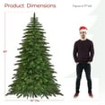 Alden Design 7.5ft Prelit Artificial Christmas Tree with Stand, Green