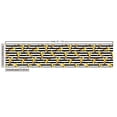 thumbnail image 2 of Ambesonne Indie Fabric by the Yard Upholstery, Stripes Tropical Bananas, 5 Yards, Black White Yellow, 2 of 4