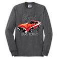 thumbnail image 2 of Wild Bobby, Ford '76 Gran Torino Vintage Car Cars and Trucks Mens Long Sleeve Shirt, Heather Black, X-Large, 2 of 3