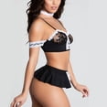 thumbnail image 4 of DPTALR Sexy Femmes Bandage Lingerie Soutien-Gorge Wirelss Pyjama Backless Uniforme Pyjama, 4 of 7