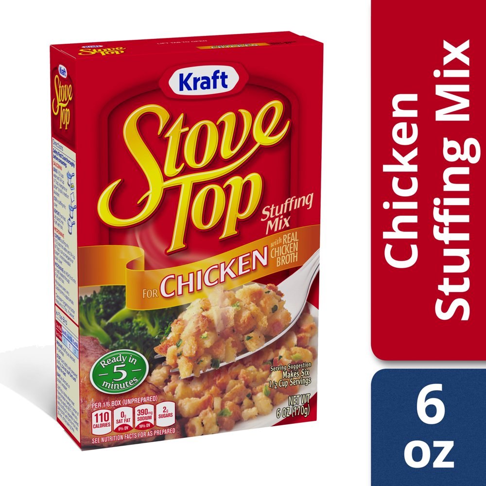 Kraft Stove Top Chicken Stuffing Mix, 6 oz Box