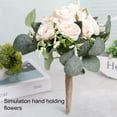 thumbnail image 4 of Yuarrent Ramo de flores de jabón fresco y ecológico - Ramo de novia de larga vida útil Dama de honor artificial Flores artificiales, 4 of 6
