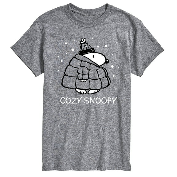 Peanuts - Cozy Snoopy - Men's Short Sleeve Graphic T-Shirt