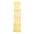 thumbnail image 2 of Rangement Suspendu à Mailles 4 Compartiments Pliants Sac de Rangement pour Enfants Sèche-Linge Panier Net, 2 of 9
