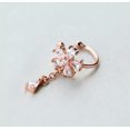 thumbnail image 5 of QQTDFG Cute Flower Ear Cuff 925 Sterling Silver CZ Dangle Drop Earrings A1866-Rose gold-A right ear - 1 single cuff, 5 of 7