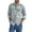 Grey, variant on Mens Denim Shirt Jacket Long Sleeve Lapel Collar Casual Top for Spring Autumn Utility Style Rugged Comfort Everyday Wear XL Size Blue