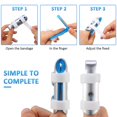 thumbnail image 5 of Férulas para dedos de 6 piezas Estabilizador de dedo de soporte de dedo de metal para adultos y niños Fijación de la articulación del nudillo del dedo, 3 tamaños (azul), 5 of 5