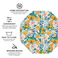 thumbnail image 4 of Pofeuu Colorful Fruits Print Leather Coasters Set of 6, Round Cups Mugs Mat Pad for Home Kitchen Heat Resistant Drink Coasters,Octagon, 4 of 7
