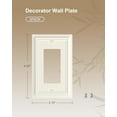 thumbnail image 2 of SH 2-Pack Decorator Wall Plate Cover, Light Almond Decorative Switch Plates and Outlet Covers, Durable Natural Bamboo Fiber Wall Plates for Electrical Outlets, Receptacle, GFCI Outlet, Dimmer Switch, 2 of 14