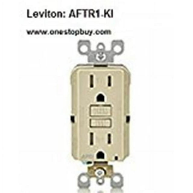 Leviton Fabrication R11-AFTR1-0KI 15 A Réceptacles Afci Sortie&44; Ivoire