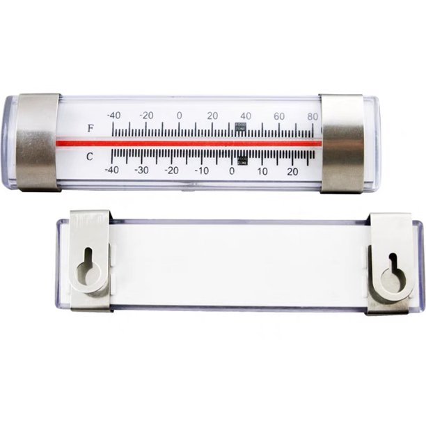 Instrumento De Medida Refrigerador de plástico Termómetro Colgando Gancho Medidor de temperatura Suministros de cocina Sywqhk Libre de BPA