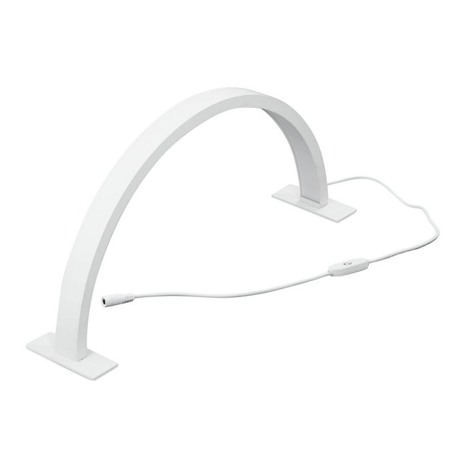 Lámpara de escritorio para uñas de medios luna, lámpara lideró para uñas de 28 pulgadas y 35w, lámpara de mesa para para para uñas multiusos regulables castas 6000k para belleza de