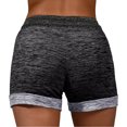 thumbnail image 4 of Bzhegqhd Spring Summer Solid Color Pockets Yoga Drawstring Outwear Sports Shorts for Women, 4 of 7