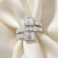 thumbnail image 3 of Pompeii 6 1/2Ct Emerald Cut Diamond Ring Gold Women's Right Hand Anniversary Band, 3 of 4