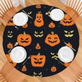 thumbnail image 2 of Spooky Design Elastic Round Table Cover for 52 Inch Table - Specifically Sized for Halloween Party Dining Kitchen, 2 of 6