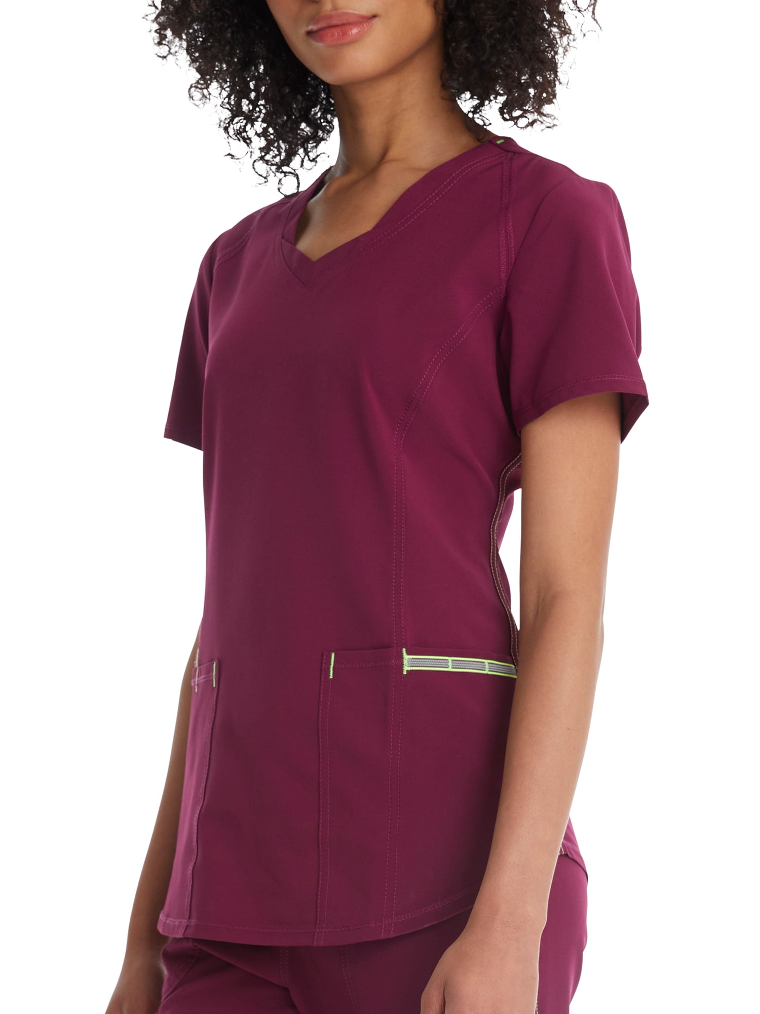 Scrubstar Women's Active Stretch Ethical Fabric Three Pocket V-Neck Scrub Top WM31T661