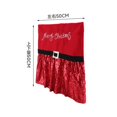 thumbnail image 3 of Dos fundas navideñas para silla, cuentas de hadas para hombres y mujeres, funda trasera para silla de tela, adornos navideños de 50x50cm, 3 of 5