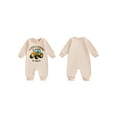 thumbnail image 2 of BemeyourBBs Baby Boy Spring Fall Winter Clothes Newborn Baby Boys Hospital Going Home Outfit One Piece Romper A Little Driver is Here Letters Tractor Printed Long Sleeve Jumpsuit Bodysuit, 2 of 9