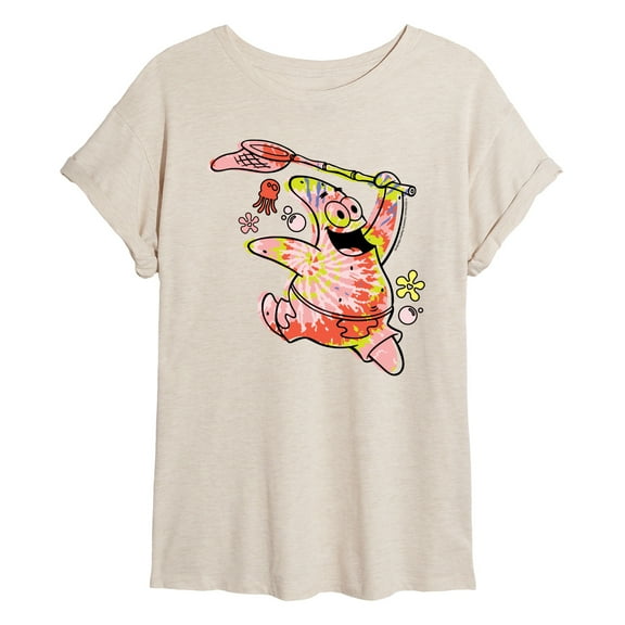SpongeBob SquarePants - Tie Dye Patrick - Women's Oversized T-Shirt