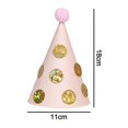 thumbnail image 2 of Sombreros para fiesta de cumpleaños - Kit de celebración divertido de 12 sombreros de fiesta con forma de cono de feliz cumpleaños para fiesta de cumpleaños infantil, 2 of 5