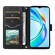 thumbnail image 2 of For Honor X5b X5b Plus Wallet Case Rhombus Leather Phone Cover - Black, 2 of 5