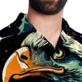 thumbnail image 5 of Starry bird Men's Short Sleeve Button Down Casual Beach Printed Shirts, 5 of 6