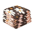 thumbnail image 4 of 6-Pack Decorative Kitchen Towels - Absorbent Dish Cloths, 28x18 Inches, Quick-Dry Polyester with Hanging Loop，Retro Groovy Easter Eggs, 4 of 7