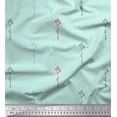 thumbnail image 1 of Soimoi Green Cotton Duck Fabric Polka Dot & Leaves Print Sewing Fabric BTY 44 Inch Wide, 1 of 3