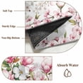 thumbnail image 6 of Area Rugs for Living Room Bedroom, Spring Floral 4'x6' Rug Washable Carpet Runner Indoor Outdoor, Retro Pink Orchid Flowers Leaves Botanical Non Slip Accent Floor Mats Rug for Kitchen, Office, 6 of 8