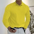 thumbnail image 6 of Men's Long Sleeve Casual Solid Golf Polo Shirt 11 Colors, 6 of 12