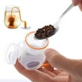 thumbnail image 5 of Sin (Orange)Silicone Tea Infuser, Diver Shaped Food Grade Silicone Tea Infuser Fun Loose Leaf Tea Filters, 5 of 5