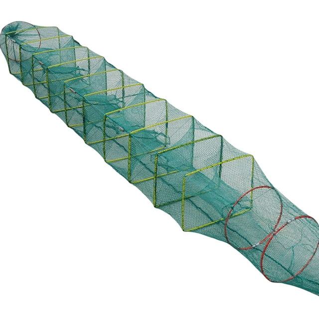 Fishing Folding Mesh Cage Foldable Cages Fishing Net Fish Crabs Lobsters Traps