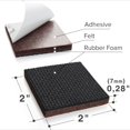 thumbnail image 3 of Protectores para muebles X-Protector, 16 piezas, patas de goma antideslizantes de 5 cm, 3 of 6