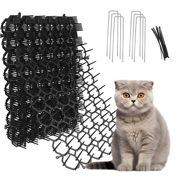 Tapete disuasorio para gatos OCEANPAX 8.5 x 6.5 in, paquete de 12 con grapas